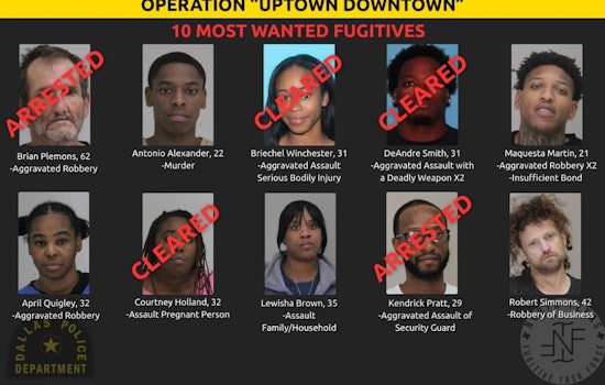 Dallas Cops Launch Uptown Downtown Dragnet For City’s 10 Most Wanted