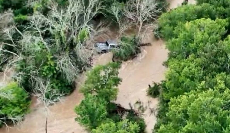 Denton Driver Snatched From Raging Flood After Pickup Swept Half A Mile