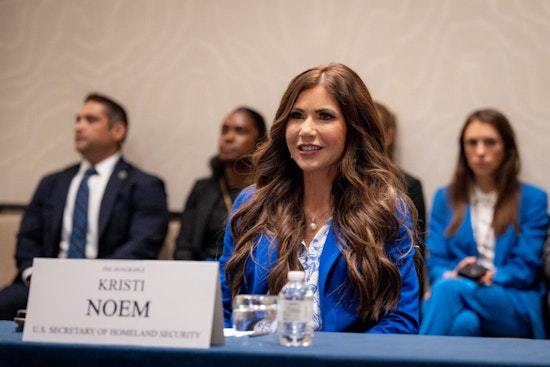 DHS Jet Junket To GOP Governors Meeting Puts Noem In Hatch Act Hot Seat
