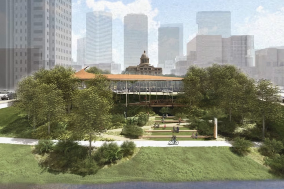 Downtown Houston’s New Bayou Park Will Not Let The City Forget