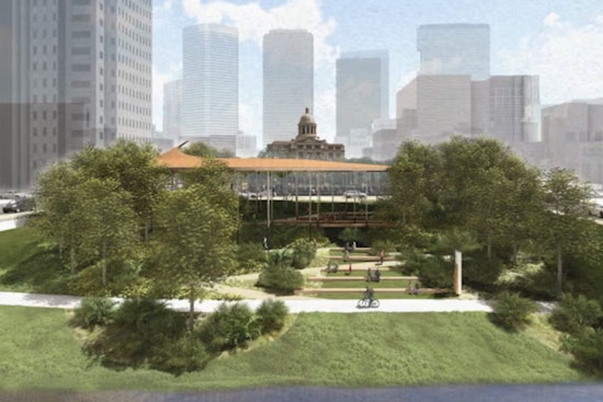 Downtown Houston’s New Bayou Park Will Not Let The City Forget