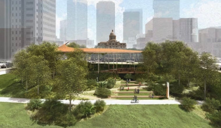 Downtown Houston’s New Bayou Park Will Not Let The City Forget