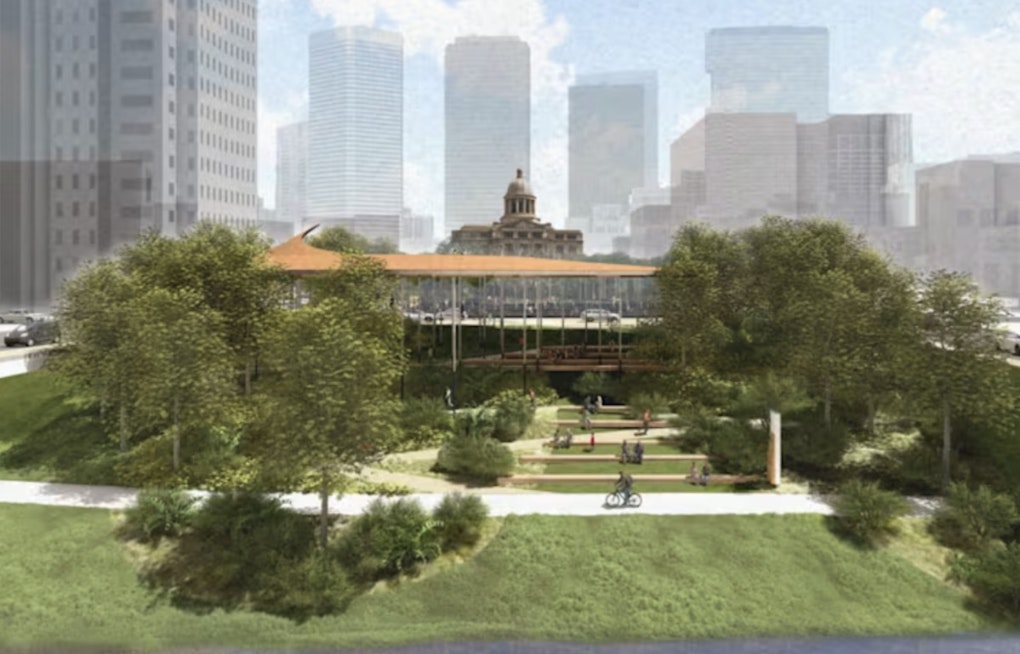 Downtown Houston’s New Bayou Park Will Not Let The City Forget