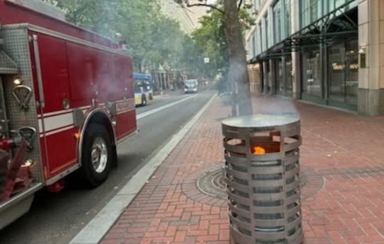 Downtown Portland Trash Can Fire Spree Ends With Quiet Arrest
