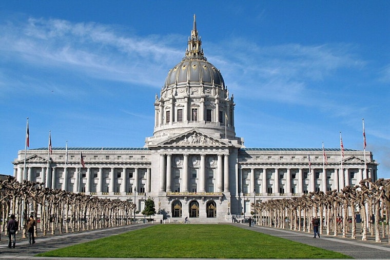 Downtown Sky Goes Full Sci-Fi as 7x7 Laser Grid Takes Over Civic Center