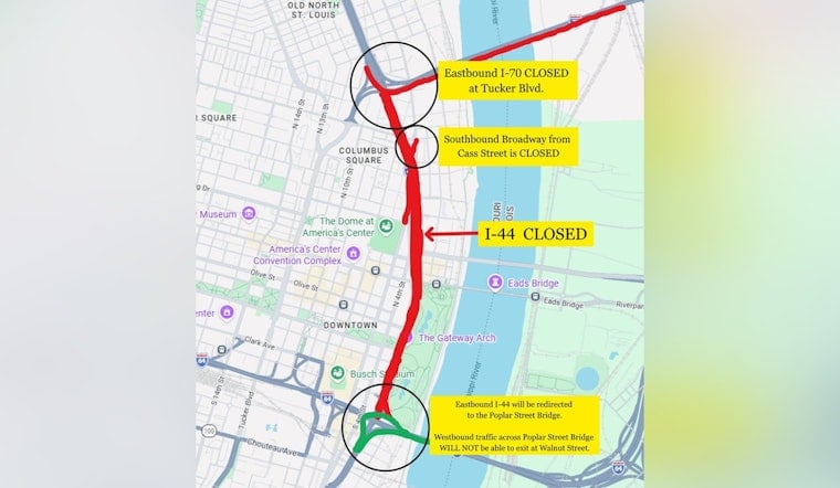 Downtown St. Louis Ramp Turns Into 20-Foot Monster Sinkhole