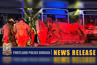 Teen BMW Driver Slams Into TriMet Bus After Wild I-205 Rollover