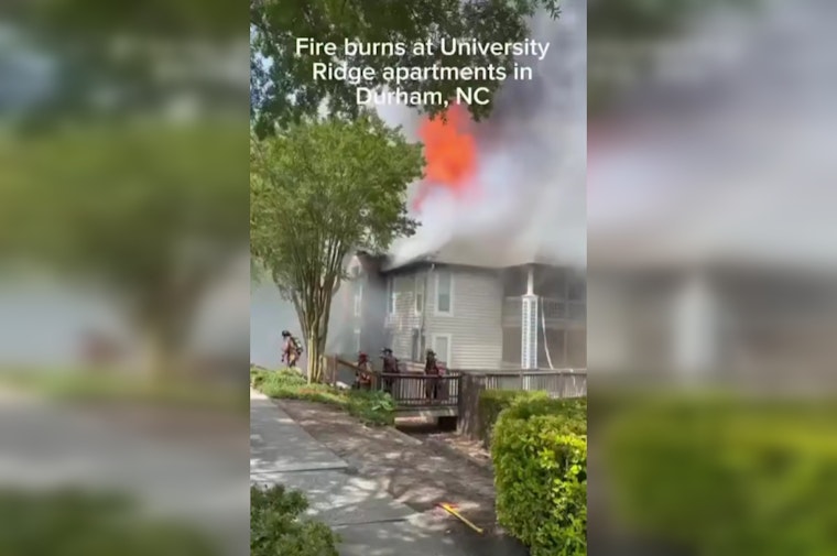 Thick Smoke And Sirens As Blaze Rips Through Durham University Drive Apartments