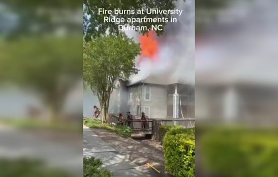 Thick Smoke And Sirens As Blaze Rips Through Durham University Drive Apartments