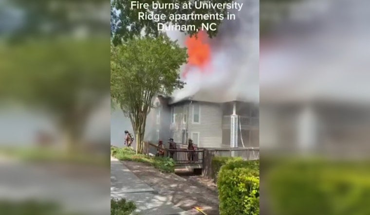 Thick Smoke And Sirens As Blaze Rips Through Durham University Drive Apartments