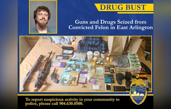 East Arlington Felon Busted After Cops Seize Guns, Ammo And Drugs