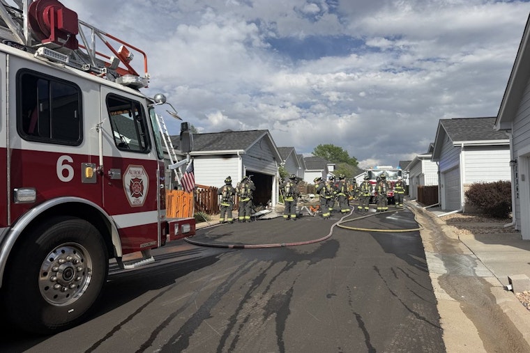 East Cornell Garage Blaze Shakes Aurora Block as Crews Box In Fire