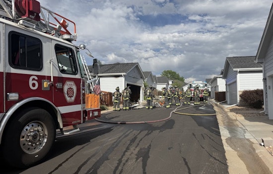 East Cornell Garage Blaze Shakes Aurora Block as Crews Box In Fire