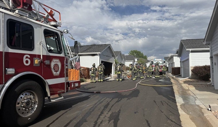 East Cornell Garage Blaze Shakes Aurora Block as Crews Box In Fire