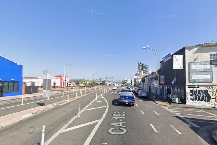 East Oakland Street Erupts as Car Torched and Cop Hurt in International Boulevard Clash