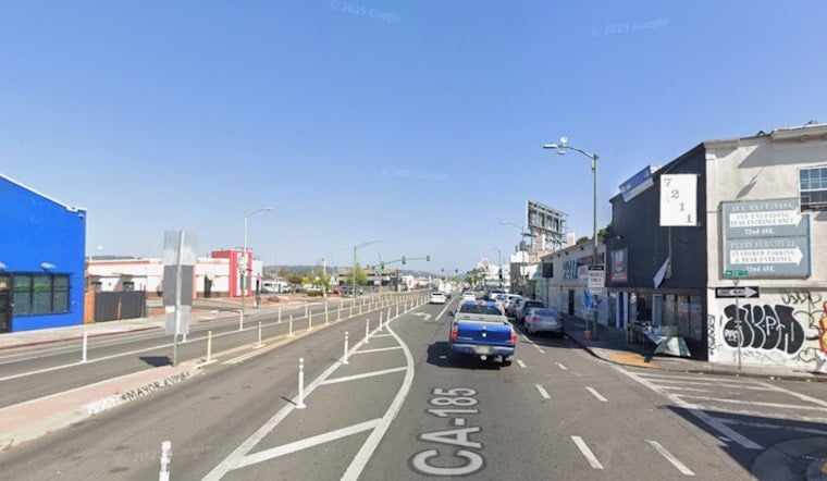 East Oakland Street Erupts as Car Torched and Cop Hurt in International Boulevard Clash