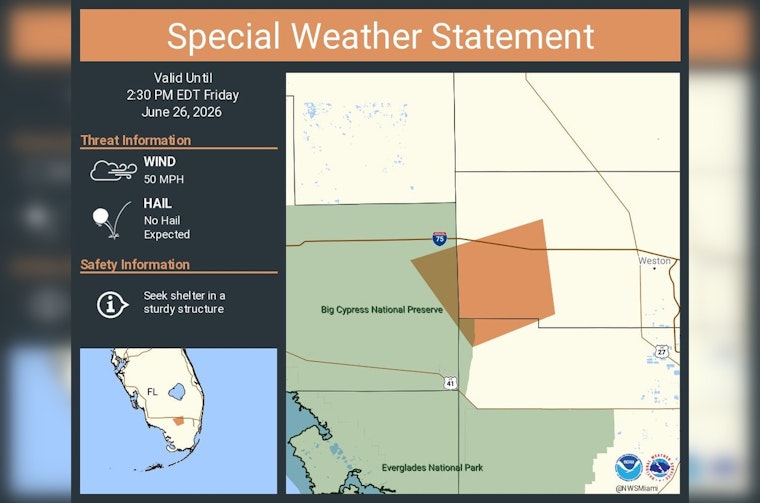 Fast-Moving Storms Put Broward On Edge As NWS Sounds Afternoon Alarm