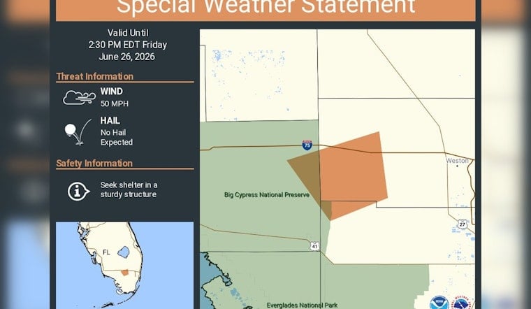 Fast-Moving Storms Put Broward On Edge As NWS Sounds Afternoon Alarm