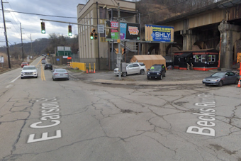 Felony Fugitive Slams Into South Side Shop, Vanishes By Mon River