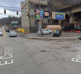 Felony Fugitive Slams Into South Side Shop, Vanishes By Mon River
