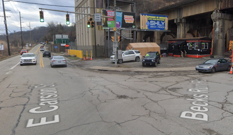 Felony Fugitive Slams Into South Side Shop, Vanishes By Mon River