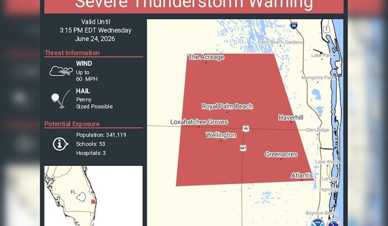 Fierce Afternoon Storm Puts Wellington, The Acreage and Greenacres On Edge