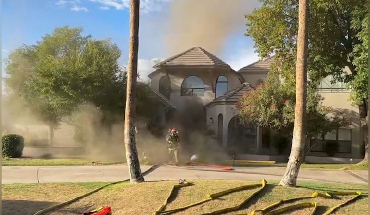 First-Alarm Blaze Jolts Paradise Valley As Phoenix, Scottsdale Crews Race In