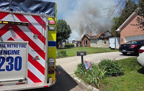 Garage Blaze Engulfs North Knox Home On Whitesburg Road