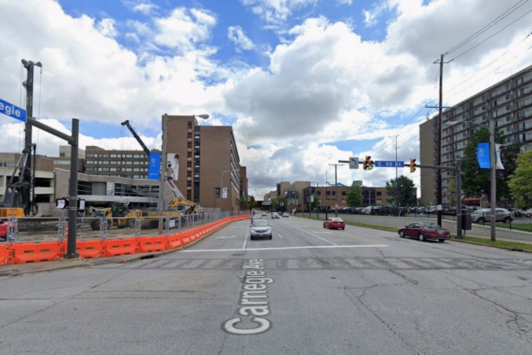 Gas Leak Brings Carnegie Avenue To A Standstill Between E. 89th And E. 91st