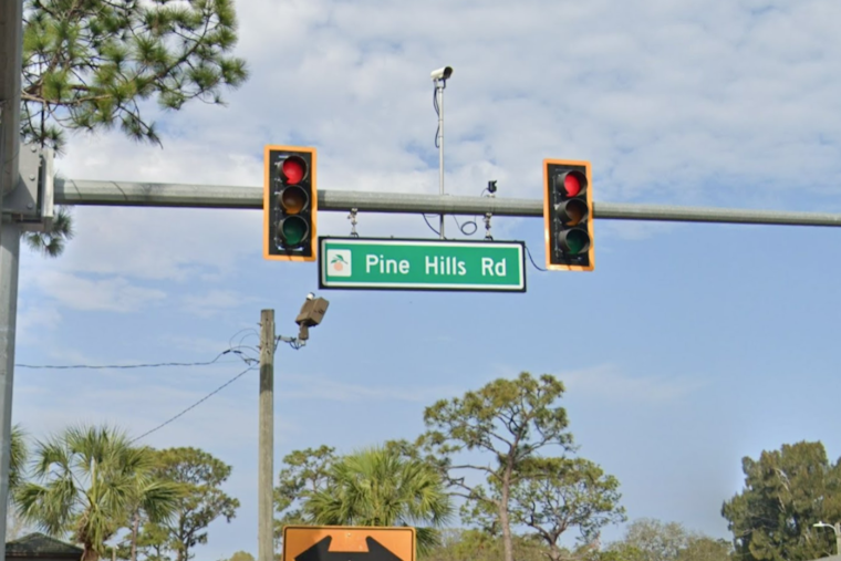 Gold Tesla Cybercab Stuns Drivers On Orlando's Pine Hills Road