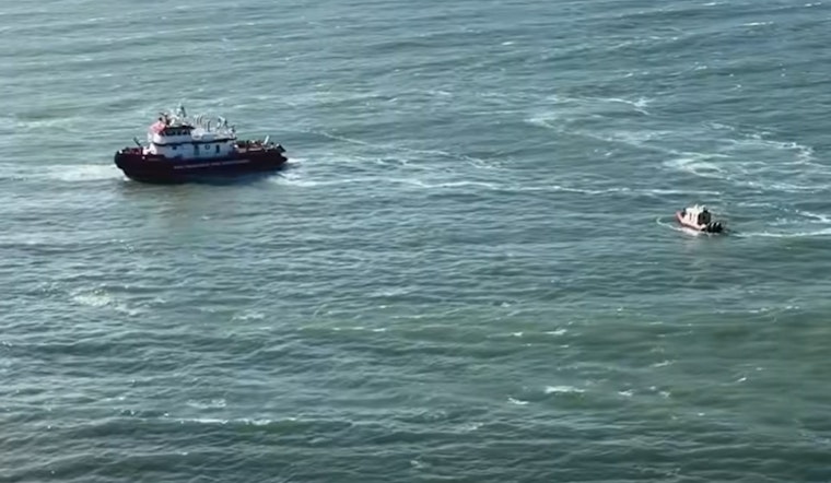 Golden Gate Scare As Firefighters Reel In Stranded Kite Surfer