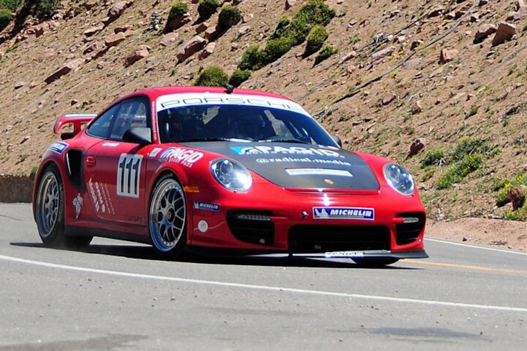 Golden Racer Cheats Disaster In High-Speed Pikes Peak Crash