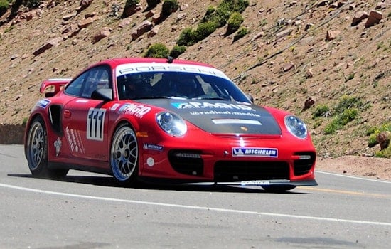 Golden Racer Cheats Disaster In High-Speed Pikes Peak Crash