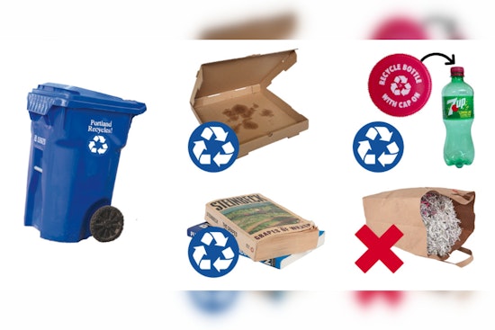 Greasy Pizza Boxes In, Shredded Paper Out as Portland Reboots Recycling Rules