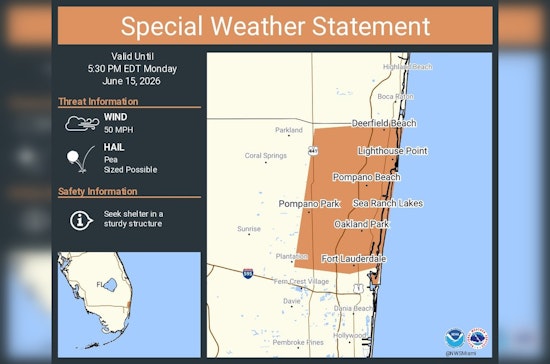Hail And 50-MPH Gusts Take Aim At Fort Lauderdale, NWS Warns