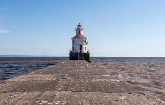 Harbor In The Dark After Brazen Wisconsin Point Lighthouse Heist