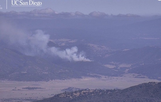Highway 79 Shuts Down As Brush Fire Chars Hills Near Santa Ysabel