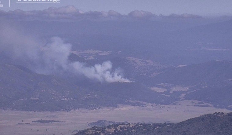Highway 79 Shuts Down As Brush Fire Chars Hills Near Santa Ysabel