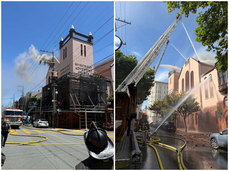 Historic SF Church Goes Up in Flames as 100 Firefighters Battle Blaze for Hours