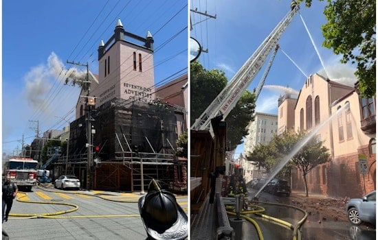 Historic SF Church Goes Up in Flames as 100 Firefighters Battle Blaze for Hours