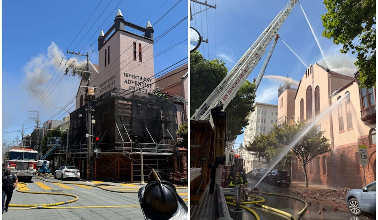 Historic SF Church Goes Up in Flames as 100 Firefighters Battle Blaze for Hours