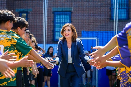 Hochul Kicks Off $6 Million Soccer Field Blitz From Brooklyn