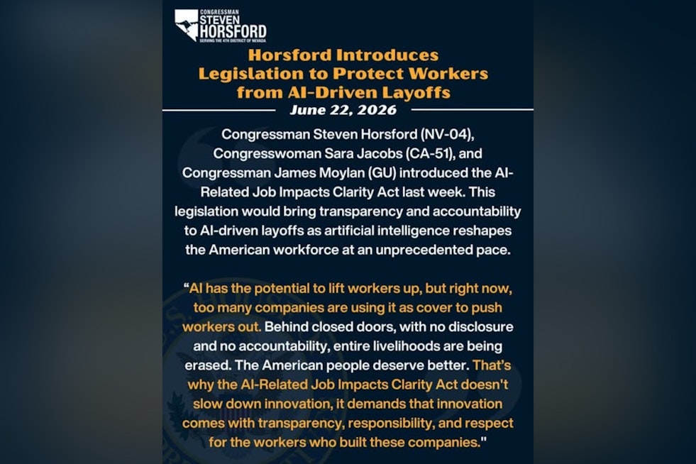 Horsford To Bosses: Tell Vegas Workers When AI Steals Their Jobs