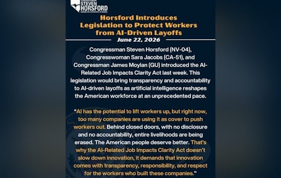 Horsford To Bosses: Tell Vegas Workers When AI Steals Their Jobs