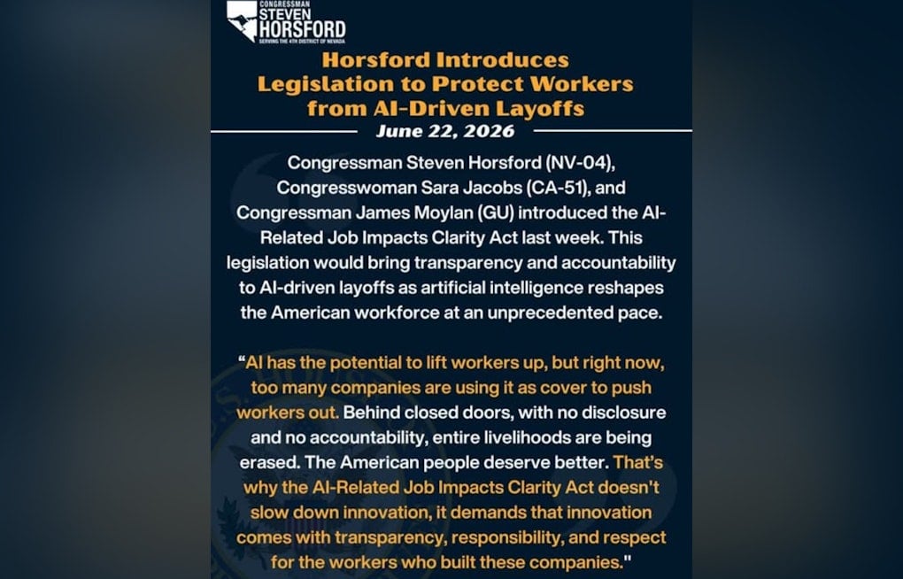 Horsford To Bosses: Tell Vegas Workers When AI Steals Their Jobs