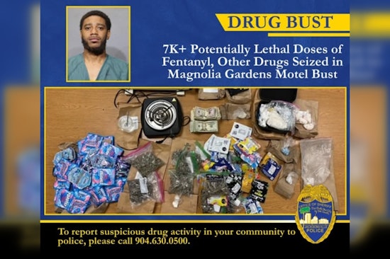 Magnolia Gardens Motel Bust Yields 7,400 Fentanyl Doses, Cops Say