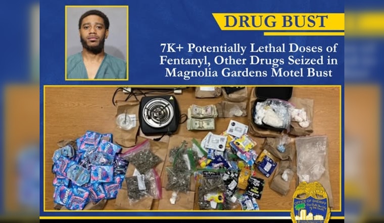 Magnolia Gardens Motel Bust Yields 7,400 Fentanyl Doses, Cops Say