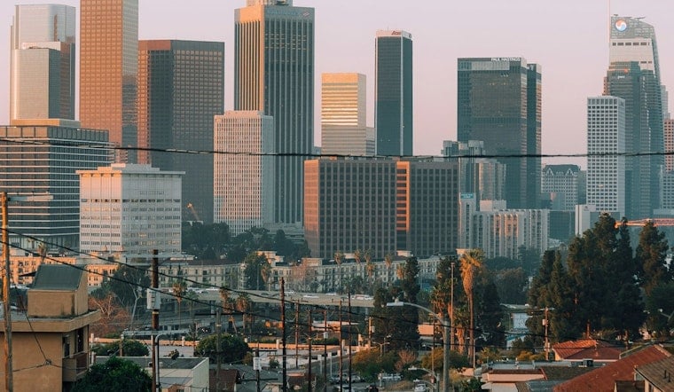 June Gloom Clings To Downtown L.A. As Afternoon Winds Kick Up