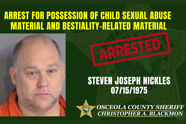Kissimmee Man Arrested On CSAM And Bestiality Charges