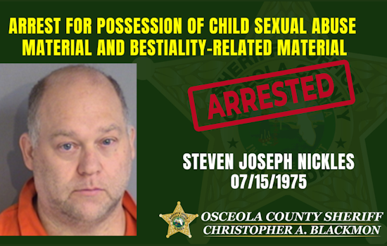 Kissimmee Man Arrested On CSAM And Bestiality Charges
